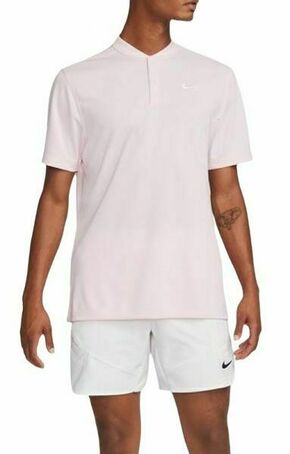 Muški teniski polo Nike Men's Court Dri-Fit Blade Solid Polo - pink foam/white