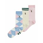 Polo Ralph Lauren Čarape 'MAIDSTONE' svijetloplava / svijetložuta / roza / bijela