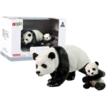 Set of 2 Panda Figures with a Young Panda Animals of the World Series