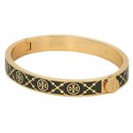Narukvica Tory Burch T Monogram Hinge Bracelet 150568 Tory Gold / Black 720
