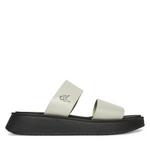 Natikače Calvin Klein Jeans Sandal Slide Double Strap YW0YW01694 Bijela