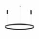 NOVA LUCE 9530204 | Motif Nova Luce visilice svjetiljka - TRIAC okrugli jačina svjetlosti se može podešavati, s mogućnošću skraćivanja kabla 1x LED 6000lm 3000K crno mat, opal