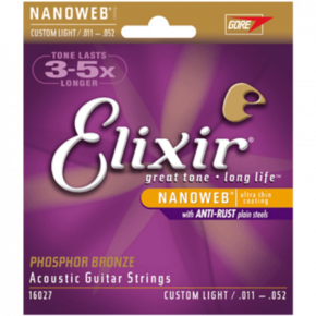 Elixir NANOWEB Acoustic Phosphor Bronze 011/052