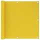 vidaXL Balkonski zastor žuti 90 x 600 cm HDPE