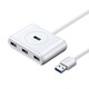 USB HUB UGREEN, USB 3.0 A, 4-portni, bijeli, 1m