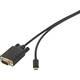 Renkforce USB-C™ / VGA adapterski kabel USB-C™ utikač, VGA 15-polni utikač 3.00 m crna RF-3385692 USB-C™ Display kabel