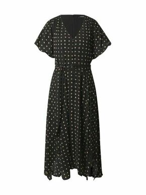 Lauren Ralph Lauren Košulja haljina 'DRAPEY POLY' pijesak / crna