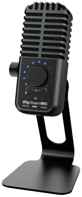IK Multimedia iRig Stream Mic Pro stojeći studijski mikrofon Način prijenosa:žičani uklj. tronožac