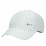 Kapa za tenis Nike Dri-Fit Club Unstructured Metal Swoosh Cap - pure platinum/metalic silver