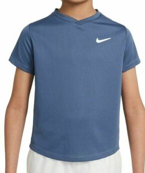 Majica za dječake Nike Court Dri-Fit Victory SS Top - ashen slate/ashen slate/white
