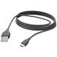 Hama USB kabel za punjenje USB 2.0 USB-A utikač, USB-Micro-B utikač 3 m crna 00201588