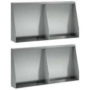 Zid za zadržavanje 4 kom. 40 x 12 x 30 cm Pocinčani čelik