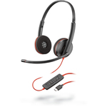 Plantronics C3225 slušalice, 3.5 mm/USB, crna
