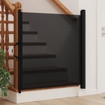 vidaXL Uvlačiva vrata za kućne ljubimce crna 82,5 x 125 cm