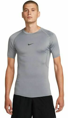 Muška kompresijska odjeća Nike Pro Dri-FIT Tight Short-Sleeve Fitness Top - smoke grey/black