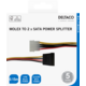 DELTACO Y-power cable for two SATA SSD Hard Drives