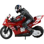 2436324 Stunt motorcycle 1:6 RC motocikl za početnike motocikl uklj. baterija i kabel za punjenje, sa svjetlosnim efektom, sa zvučnom funkcijom