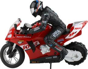 2436324 Stunt motorcycle 1:6 RC motocikl za početnike motocikl uklj. baterija i kabel za punjenje