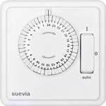 Suevia SU280447 podžbukni vremenski prekidač analogno dnevni program 1200 W IP20 program on/auto/off