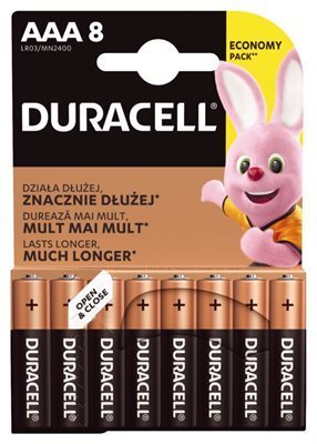 Duracell Basic alkalna AAA baterija 8 kom