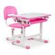 OneConcept OneConcept Annika, pisaći stol za djecu, dvodjelni set, stol, stolica, visinski podesiv, roza boja