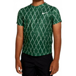 Majica za dječake Nike Court Dri-Fit Victory SS Top Printed - gorge green/white