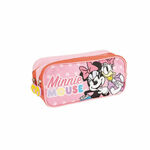 Dvostruka pernica Minnie Mouse Roza 22,5 x 8 x 10 cm