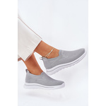 Boto Women's Fabric Slip-On Sneakers Gray Adiora siva