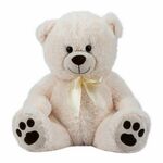 FREE 2 PLAY pliš medo Cuddly bijeli, 38 cm 84874