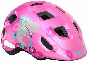 MET Hooray Pink Whale/Glossy S (52-55 cm) Kaciga za bicikl za djecu