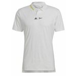 Muški teniski polo Adidas London Polo - white/impact yellow