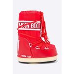 Moon Boot - Dječje čizme za snijeg Nylon Rosso - crvena. Dječja obuća za zimu iz kolekcije Moon Boot. S podstavom model izrađen od kombiniranog tekstilnog i sintetičkog materijala.