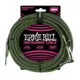 ERNIE BALL 6082 Green, (pleteni) instrumentalni kabel kutni 5.5m