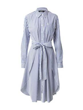 Lauren Ralph Lauren Košulja haljina plava / bijela