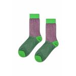 Happy Socks Čarape zelena / kivi zelena / svijetloljubičasta