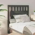 vidaXL Uzglavlje za krevet sivo 95,5 x 4 x 100 cm od masivne borovine