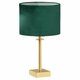 ARGON 8106 | Abbano Argon stolna svjetiljka 38cm sa prekidačem na kablu 1x E27 brušeno zlato, zeleno