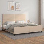 Okvir za krevet s uzglavljem cappuccina 200x200 cm umjetna koža