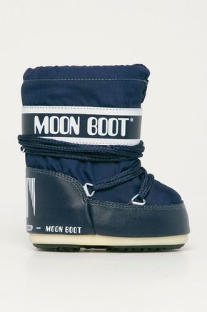 Moon Boot - Dječje cipele za snijeg - mornarsko plava. Dječja obuća za zimu iz kolekcije Moon Boot. S podstavom model izrađen od kombiniranog tekstilnog materijala i ekološke kože.