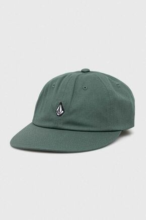 Pamučna kapa sa šiltom Volcom boja: zelena