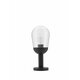 NOVA LUCE 9060195 | Omika Nova Luce podna svjetiljka 37cm 1x E27 IP54 tamno siva, prozirno