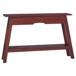 vidaXL Konzolni stol smeđi 110 x 30 x 75 cm masivno drvo mahagonija