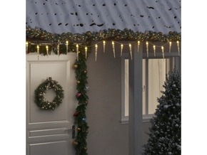 VidaXL Božićna svjetla sige 100 LED topla bijela 10 m akrilna PVC