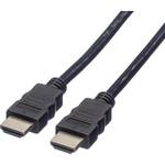 Value HDMI priključni kabel HDMI A utikač, HDMI A utikač 1.00 m crna 11.99.5901 dvostruko zaštićen, Ultra HD (8K) HDMI kabel