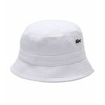 Kapa za tenis Lacoste Organic Cotton Bucket Hat - white