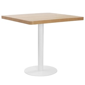 VidaXL Bistro stol svjetlosmeđi 80 x 80 cm MDF