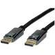Roline DisplayPort priključni kabel DisplayPort utikač 1.00 m crna, srebrna 11.04.5866 sa zaštitom DisplayPort kabel