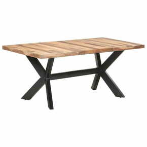 Blagovaonski stol 180 x 90 x 75 cm od masivnog drva i šišama