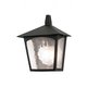 ELSTEAD BL15-BLACK | York-EL Elstead zidna svjetiljka 1x E27 IP23 crno, prozirno