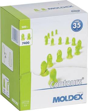 Moldex 740001 Contours ušni čepiči 35 dB za jednokratnu upotrebu 200 Par